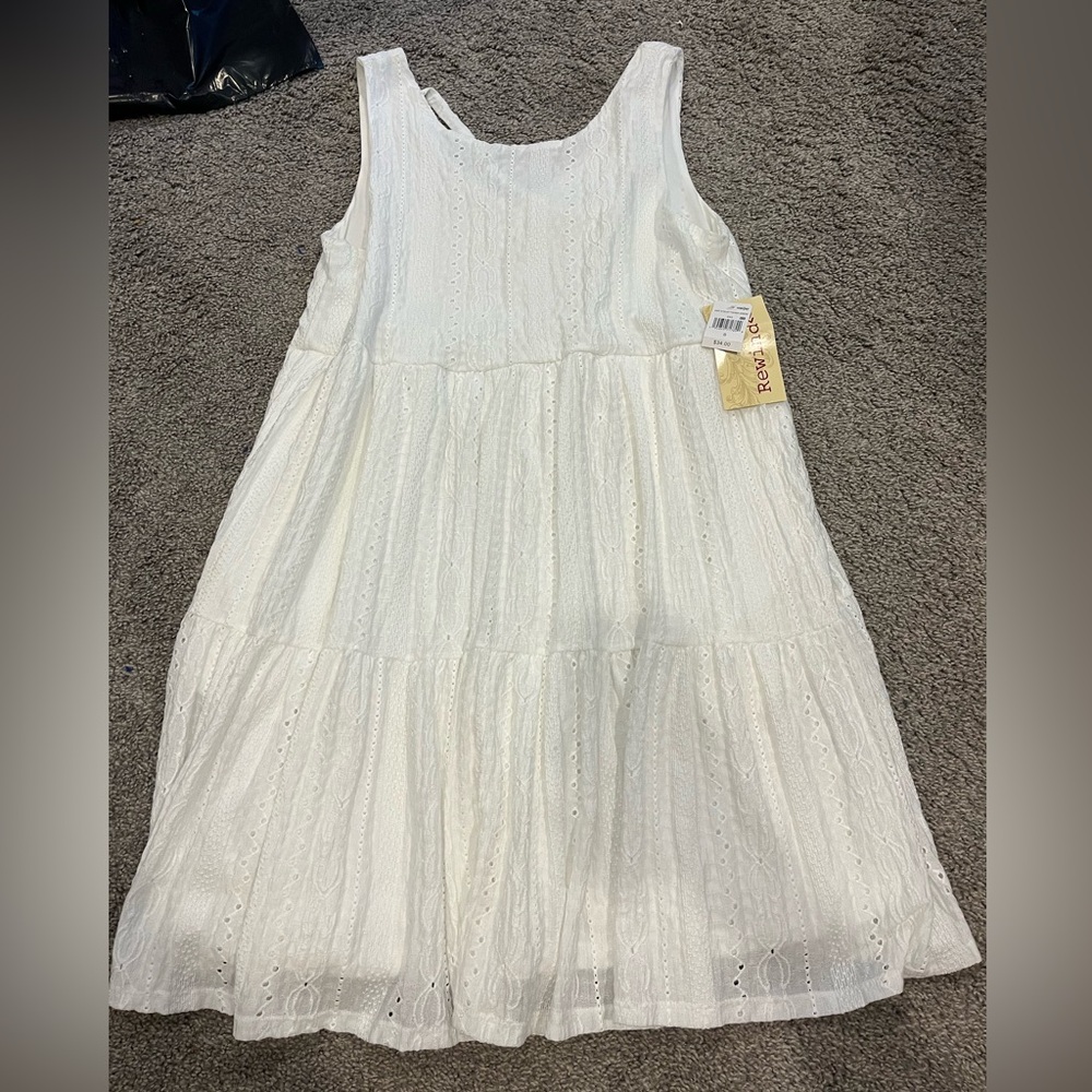 White boho dress
